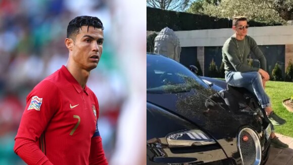 Acidente com carro de Cristiano Ronaldo destrói veículo de R$ 10 milhões do jogador. Detalhes!