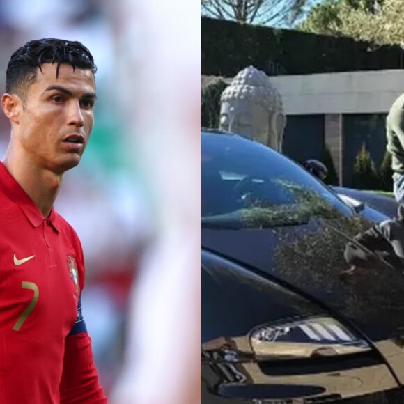 Carro de Cristiano Ronaldo se envolve em acidente