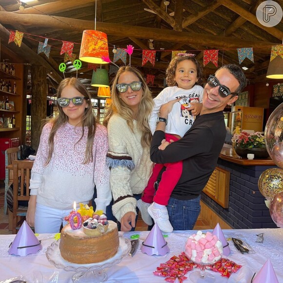 Cesar Tralli comemorou recentemente aniversário da mulher, Ticiane Pinheiro