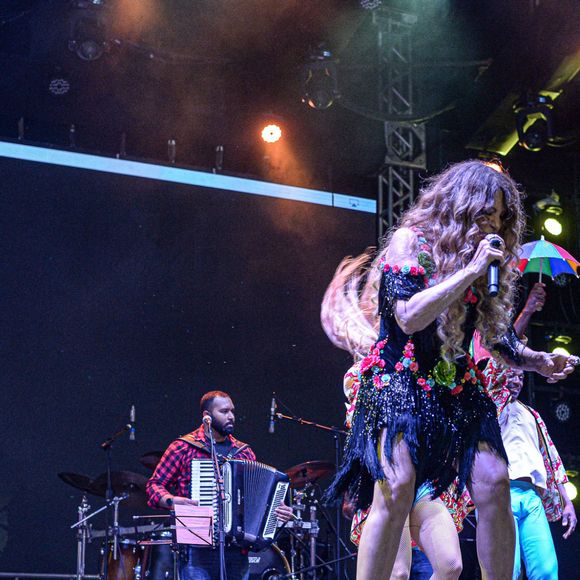 Elba Ramalho repreendeu o público que assistiu a seu show no Parque de Exposições de Salvador, Bahia 