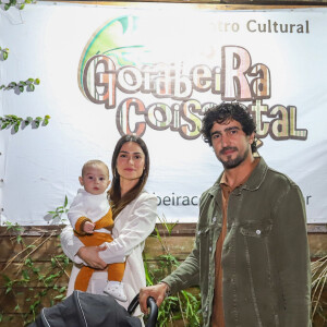 Thaila Ayala e Renato Góes levaram Francisco, de apenas 7 meses