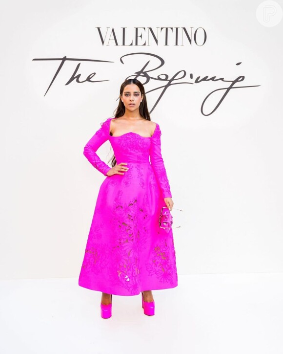 O desfile da Valentino foi marcado pela trend Barbiecore