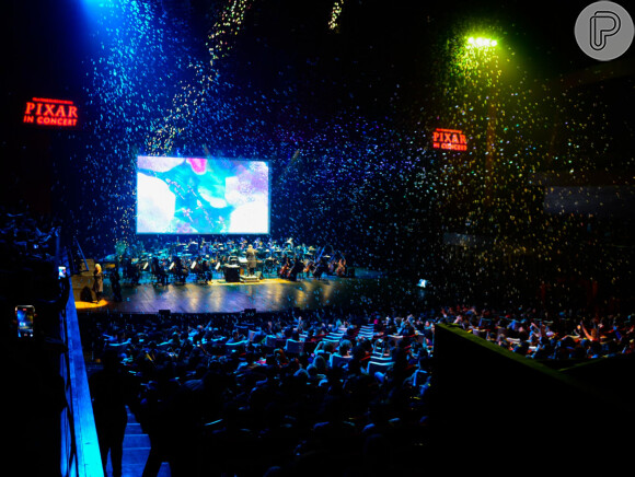 Durante o espetáculo de 'Pixar in Concert', a plateia vivencia uma experiência única com efeitos especiais