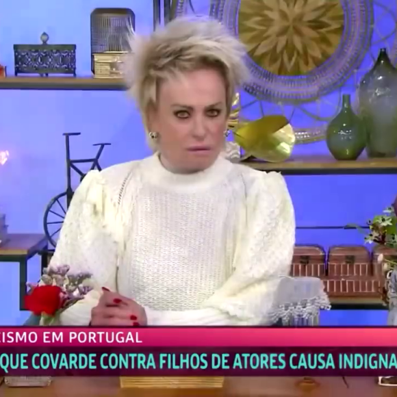 No ar, Ana Maria Braga não escondeu o desconforto após as imagens dos macacos serem exibidas