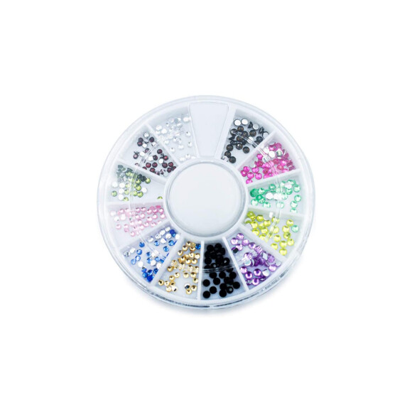 Kit disco strass pedrarias para unhas: essa opção da Arte Sedução vem com várias cores das pedrinhas