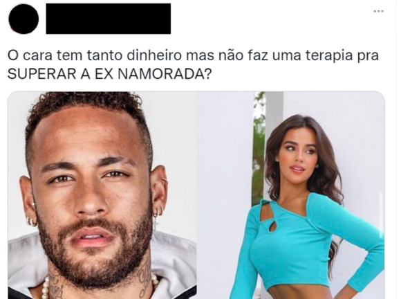 Neymar foi alvo de deboche na web: 'O cara tem tanto dinheiro, mas não faz uma terapia pra superar a ex-namorada?'