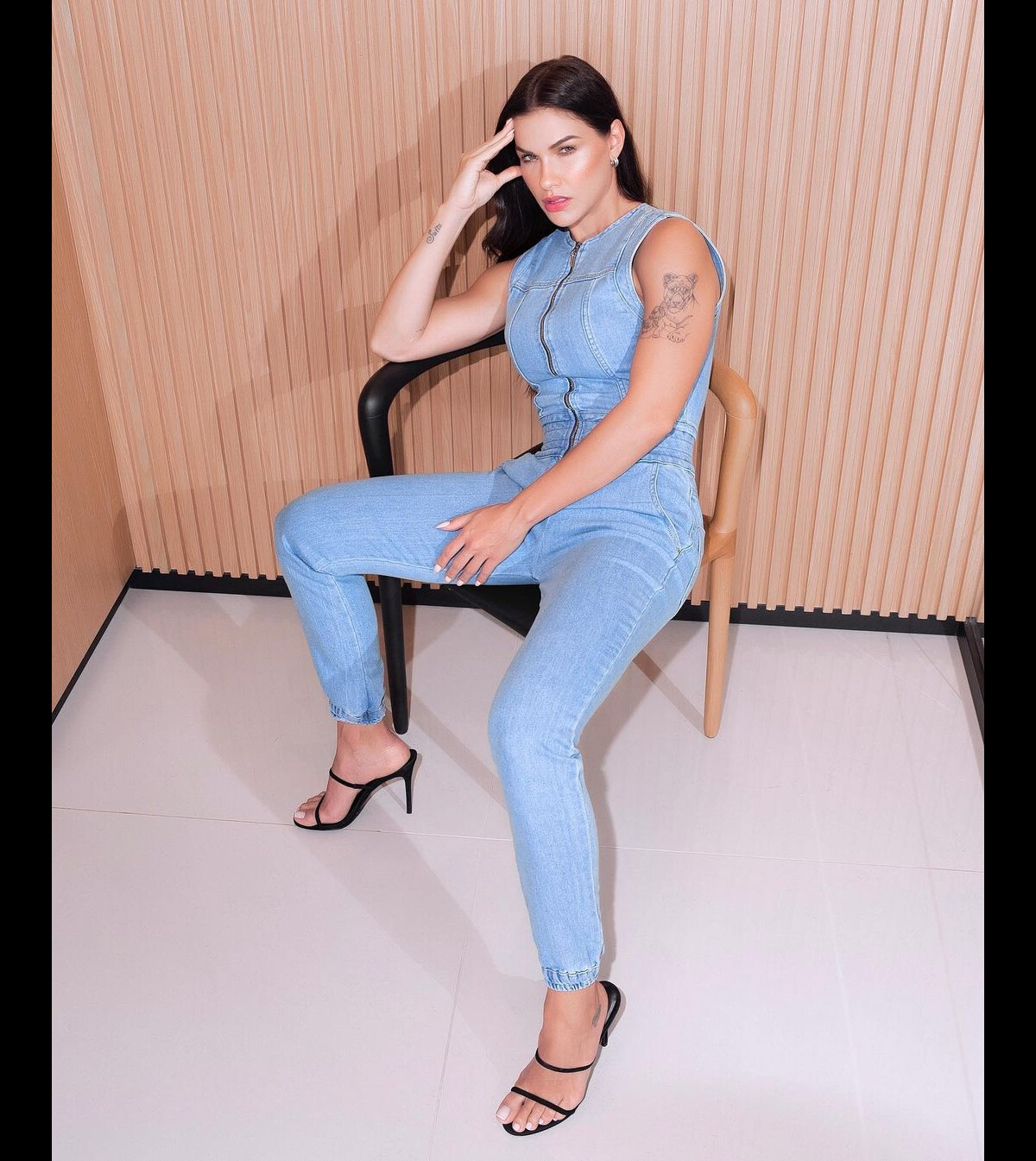 Calça Cós Extra Largo Azul Escuro Pit Bull Jeans | Modelagem Ajustada