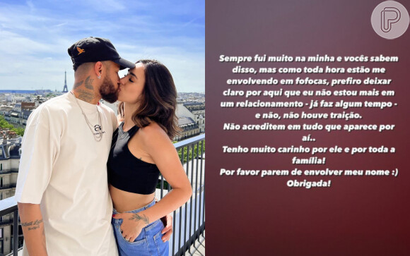 Bruna Biancardi confirma fim de namoro com Neymar nas redes sociais