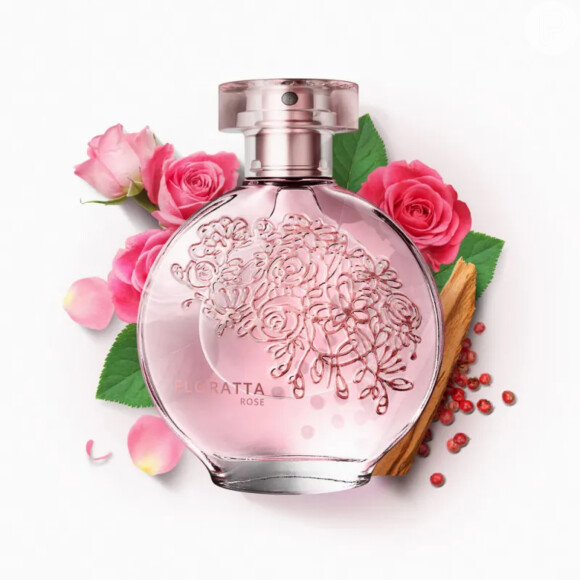 Perfume com notas de pêssego e pimenta rosa, Florata Rosé Desodorante Colônia, de O Boticário, é idela para quem quer um floral marcante