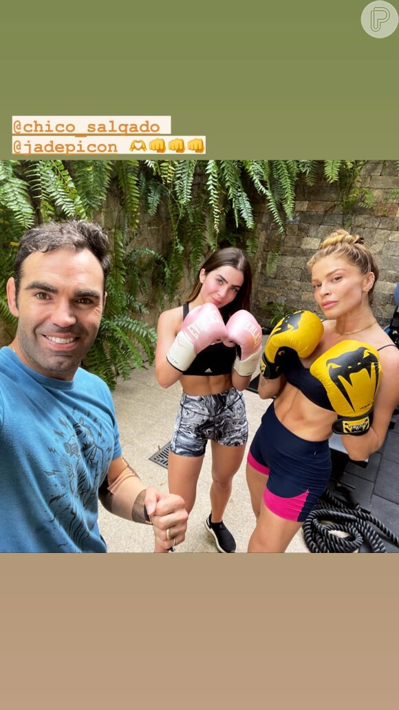 Jade Picon e Grazi Massafera realizaram treino de boxe