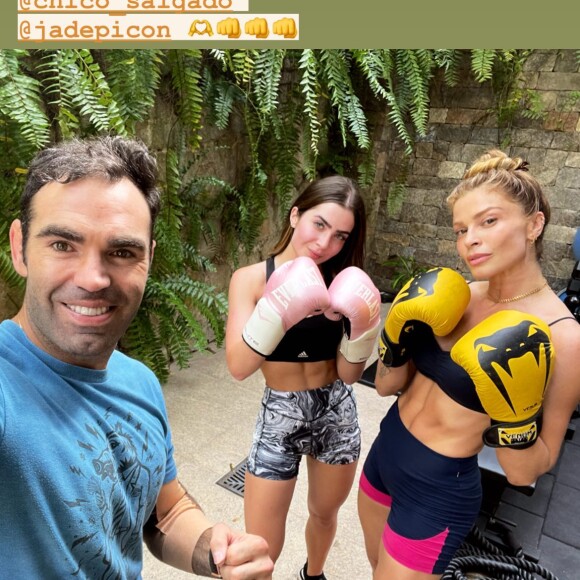 Jade Picon e Grazi Massafera realizaram treino de boxe