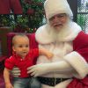 Ana Hickmann compartilhou com seus seguidores primeira foto do filho, Alexandre, com o Papail Noel