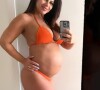 Viviane Araújo está com 40 semanas de gestação, a previsão é que o bebê nasça até o dia 8 deste mês