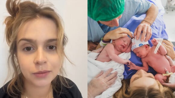 Isabella Scherer revela dificuldade na rotina com os gêmeos 10 dias após nascimento: 'Caos generalizado'