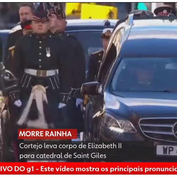 Morte de Rainha Elizabeth II: o caixão de Elizabeth II foi levado em um cortejo oficial do Palácio de Holyroodhouse até a Catedral de Giles