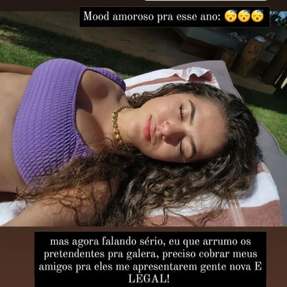 Maisa Silva falou sobre a vida amorosa em conversa com seguidores no Instagram