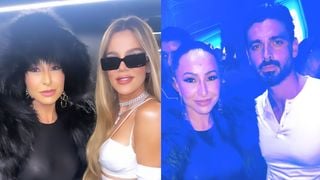Sabrina Sato mostra lado tiete e tira fotos com Kardashian e ator de '365 Dias' em evento de moda