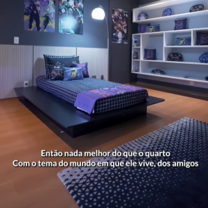 Enquanto José Marcus preferiu a temática gamer
 