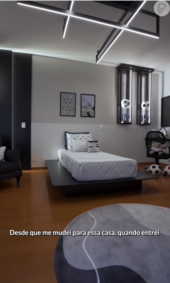 Marcus Buaiz publicou um vídeo no qual apresenta o quarto dos seus filhos na casa nova