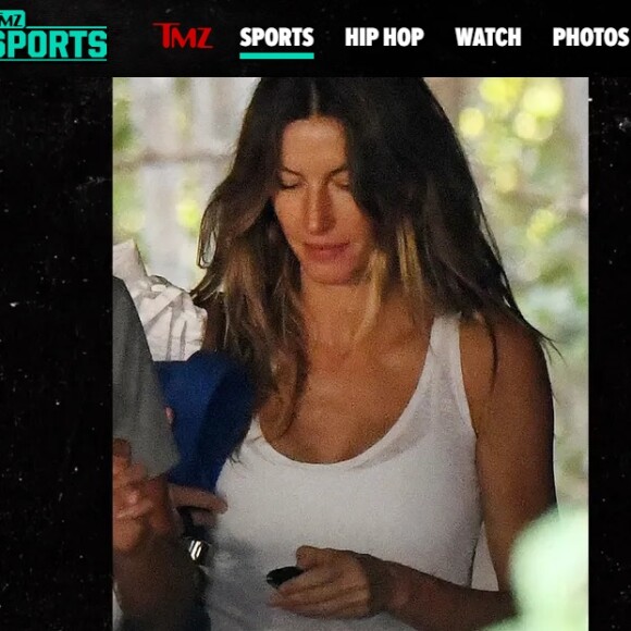 Gisele Bündchen não estava usando aliança no flagra