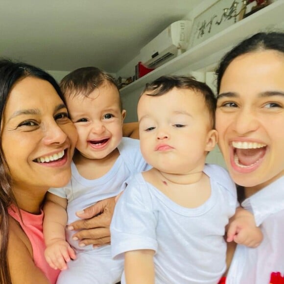 Dira Paes parabenizou filhas de Nanda Costa e Lan Lanh nas redes sociais