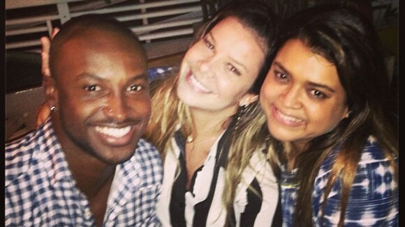 Thiaguinho e Fernanda Souza jantam com Preta Gil após gravação do 'TV Xuxa'