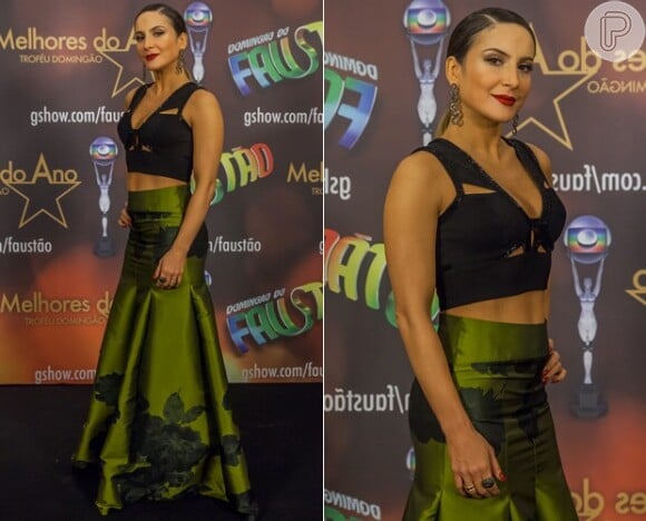 Claudia Leitte venceu como Melhor Cantora, no prêmio 'Melhores do Ano', do 'Domingão do Faustão', 28 de dezembro de 2014