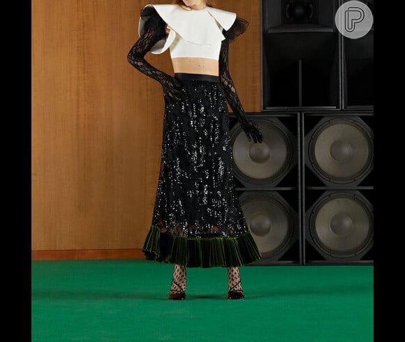O look da Gucci usado por Marina Ruy Barbosa foi apresentado pela marca na Gucci Parade