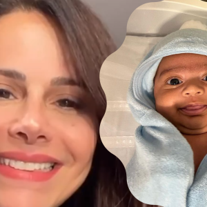 Viviane Araujo voltou a encantar os seguidores com fotos fofas de Joaquim, o primeiro filho