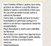 João Guilherme mandou pedido de desculpas privado à prefeito da cidade de Bananal (SP)