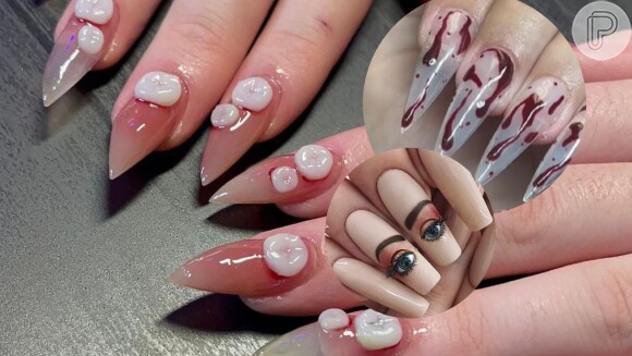 Unhas decoradas - e bizarras! Mais de 20 fotos de nail arts vão te dar trauma de ir na manicure