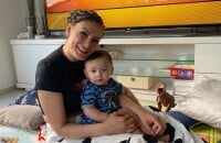 Andressa Urach comemora reencontro com o filho Leon, de 9 meses