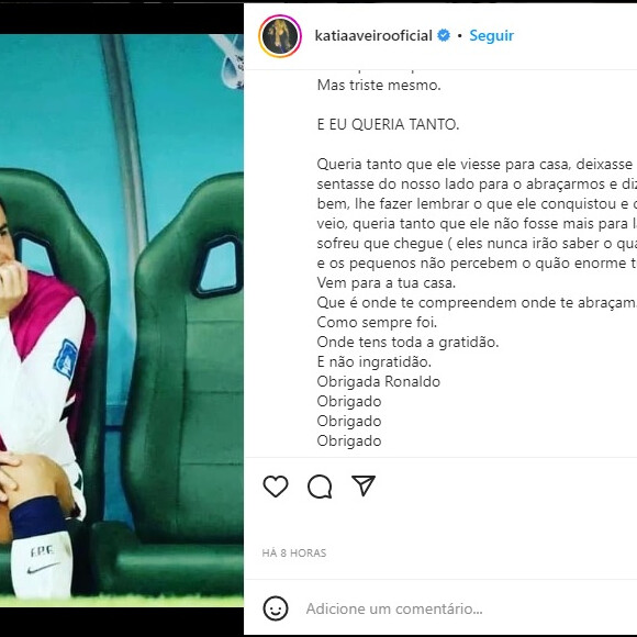 Irmã de Cristiano Ronaldo pediu para que jogador voltasse para casa
