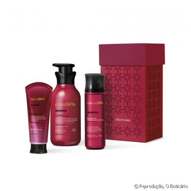 Kit Presente Natal Nativa SPA Ameixa, O Boticário 