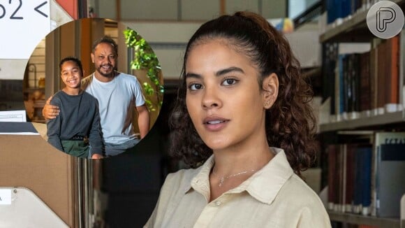 Jenifer (Bella Campos) e Duda (Manu Estevão) são filhas de Sol (Sheron Menezzes) e Carlão (Che Moais) na novela 'Vai na Fé'