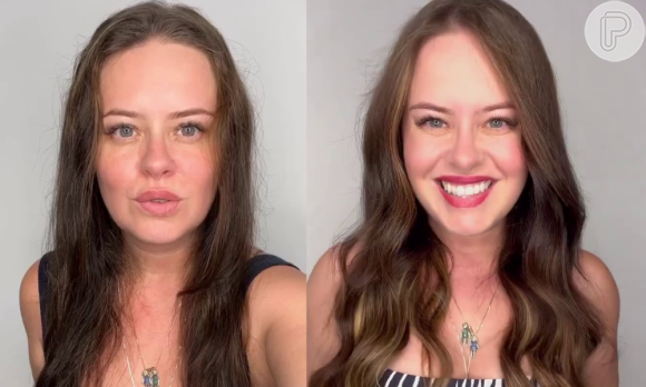 Mariana Bridi antes e depois