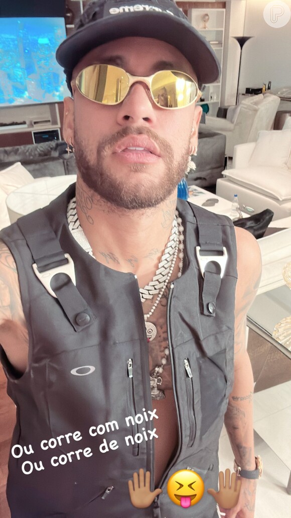 Neymar também compareceu à festa de Gabriel Medina