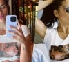 Giovanna Ewbank e Cleo fazem topless fake na web. Camisa divertida das artistas rouba a cena em fotos