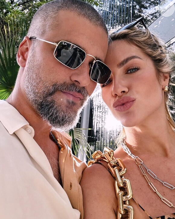 Giovanna Ewbank e Bruno Gagliasso em recente viagem a Miami