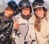 Lexa se encontrou celebridades na França para esquiar e registrou momento
