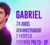 O público escolheu Gabriel para entrar no 'BBB 23'