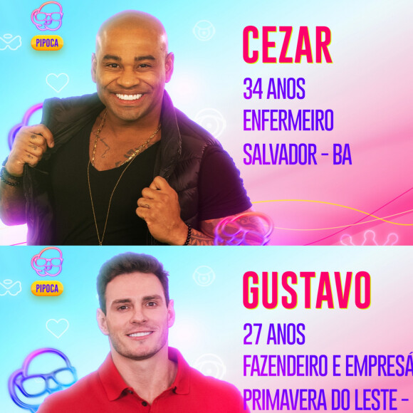 BBB 23: participantes Cezar e Gustavo