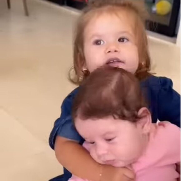 Filhas de Virgínia Fonseca e Zé Felipe brincando juntas divertiram a web