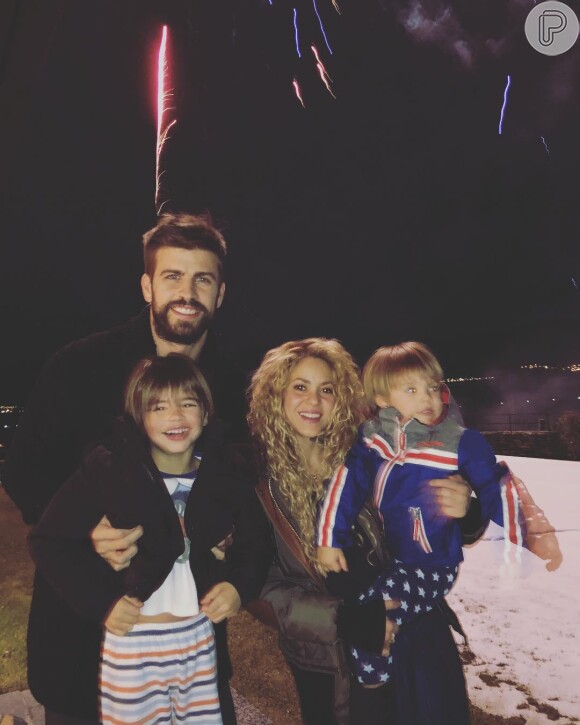 Shakira passou o aniversário ao lado dos filhos e amigos