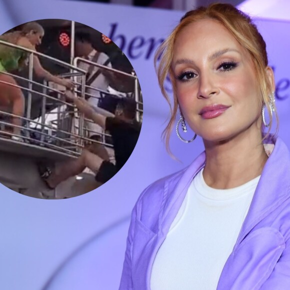 Fã escalou trio elétrico de Claudia Leitte e assustou cantora