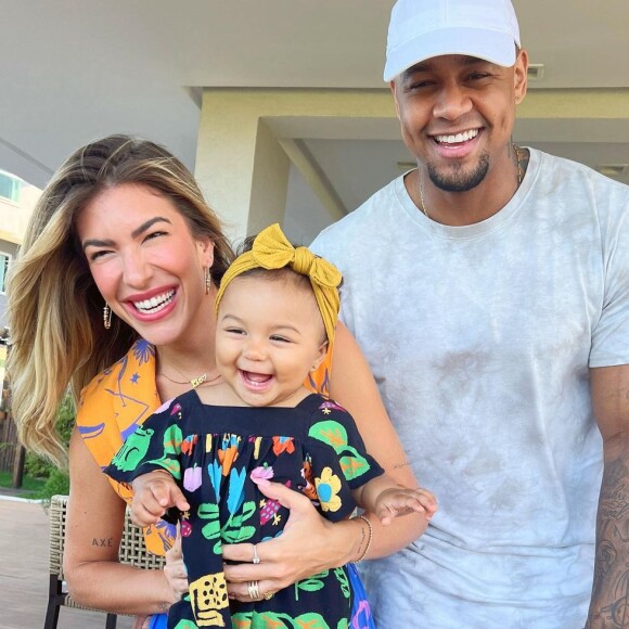 Lorena Improta e Léo Santana são pais da pequena Liz, de 1 ano