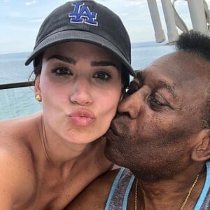 Pelé e a filha mais velha de Assíria Nascimento, Gemina McMahon se conheceram quando ela tinha 8 meses