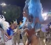 Anitta gravou trechos de um novo projeto audiovisual na concentração da Beija-Flor no Desfile das Campeãs do Rio de Janeiro neste sábado (25)