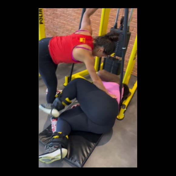 Jojo Todynho tem usado as redes sociais mostrando seus treinos diários