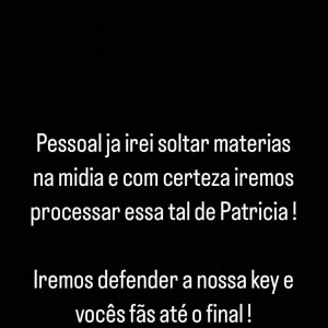 BBB 23: assessor de Key Alves afirma que entrará com processo contra Patrícia Ramos